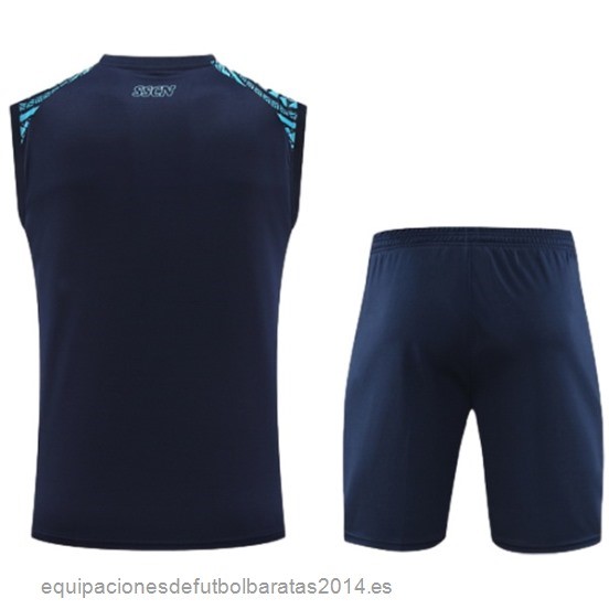 Nuevo Entrenamiento Sin Mangas Conjunto Completo Napoli 24/25 Azul Baratas